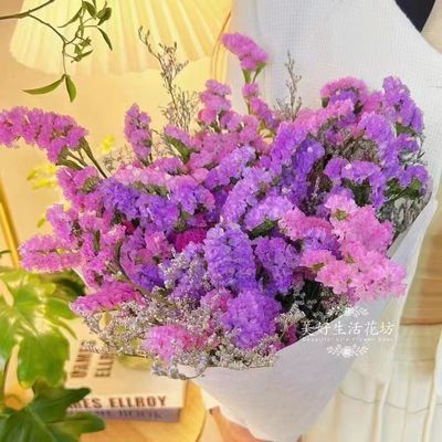 云南干花花束满天星花束风干真花插花家居摆设小清新客厅装饰摆件