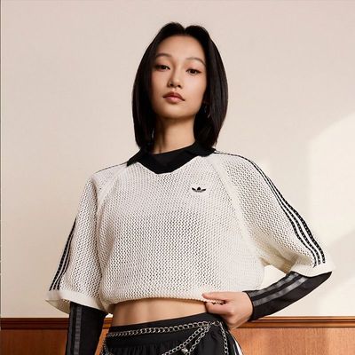 ���ڲ�������ƷAdidas���ϴ�˹��Ҷ��Ů��������֯�˶�����V��POLO��KC6490 273Ԫ