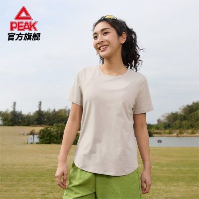 【匹克】户外收腰短袖T恤女夏季新款圆领休闲显瘦短款上衣正肩运动