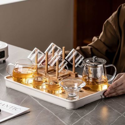玻璃茶具套装小型家用耐热泡茶壶功夫茶杯茶盘花茶壶过滤冲茶办公