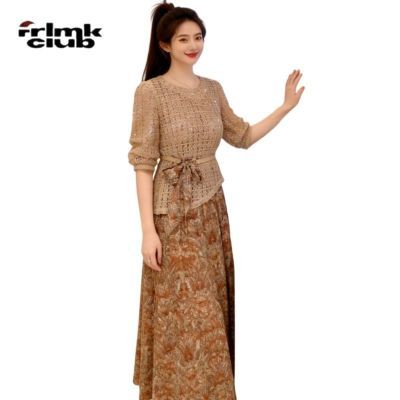 ���ڲ�����[FRLMK]����˿�����黨��֯�������ȹ��װ�＾�¿�����������ȹ 162Ԫ