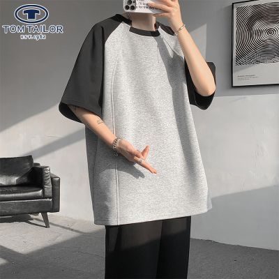 ���ڲ�����TOMTAILOR����T���ļ�������ʽԲ���¿����ײɫ����ƴ�Ӽ������ 111.09Ԫ