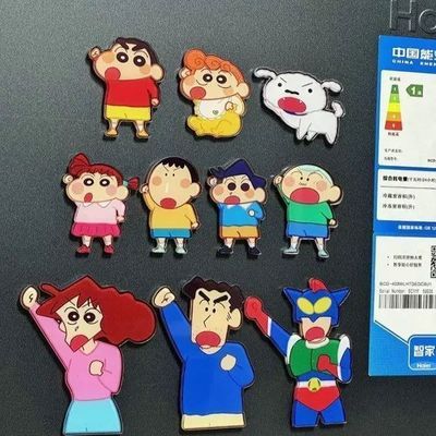 小红书同款蜡笔小新一家人冰箱贴卡通可爱磁吸贴动漫diy装饰贴