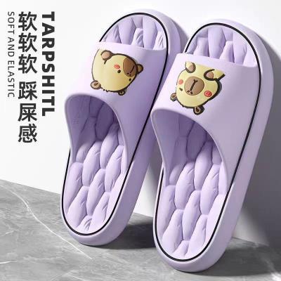 福利款卡皮巴拉拖鞋女士夏季家居室内防滑耐磨踩屎感凉拖鞋女款