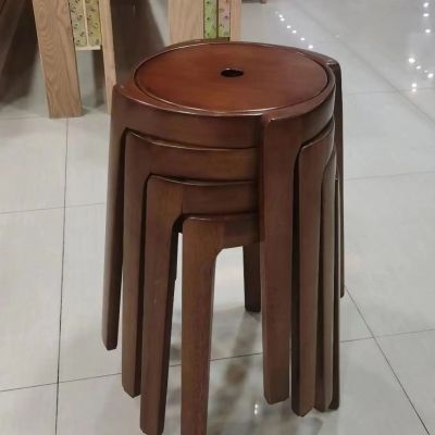 实木风车凳加厚款叠叠凳正品第一名好收纳家庭备用别墅现代简约圆