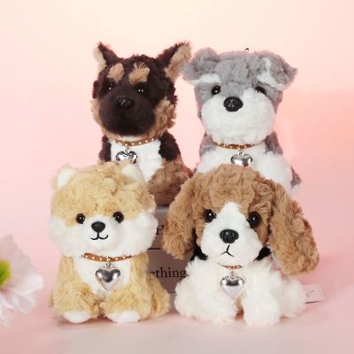 仿真可爱哈士奇雪纳瑞小狗公仔柴犬玩偶掌中宝娃毛绒玩偶儿童桌伴优惠商品图片