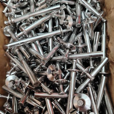 外墙保温防盗用304不锈钢膨胀钉M6*60五金美式敲击膨胀螺丝吊木方