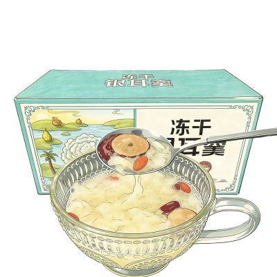 【达人推荐】冻干银耳羹重拍即食免煮红枣雪梨莲子百合银耳代早餐