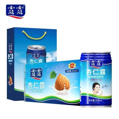 (顺丰正品)露露杏仁露经典原味310ml*15罐整箱植物蛋白饮料送礼袋