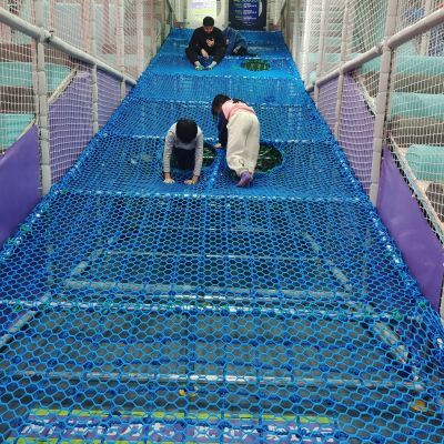 户外丛林魔网儿童拓展攀爬网蹦床无结网景区防坠绳网安全防护围网优惠商品图片