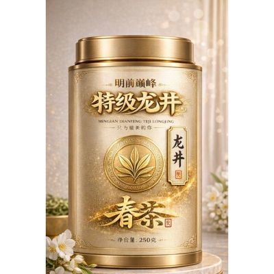 浙江杭州正宗龙井新茶AAAAA级春茶2026明前龙井绿茶特级罐装雨前优惠商品图片