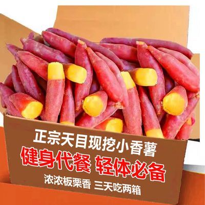 新鲜现挖临安天目小香薯婴儿正宗黄心红薯海南地瓜迷你宝宝拇薯优惠商品图片