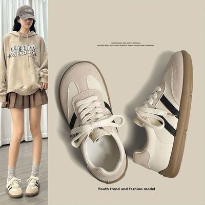 2026年百搭德训鞋女爆款透气新款高颜值平底板鞋女鞋运动休闲鞋女