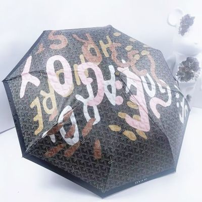 潮牌三折全自动折叠太阳伞晴雨伞防晒防紫外线高端礼品伞广告伞优惠商品图片
