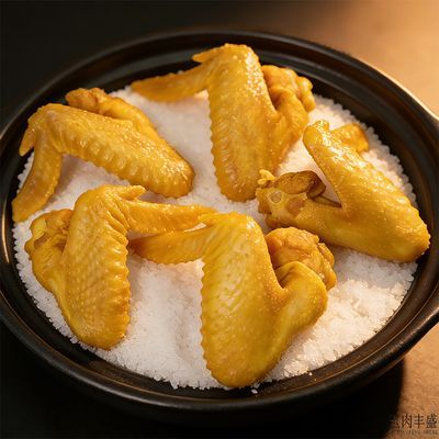 盐焗鸡翅全翅客家广式风味追剧零食熟食即食下酒广西土鸡特产即食