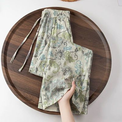 清仓捡漏~尾单大牌剪标专柜撤回外贸 薄款有口袋抖抖裤女春秋款