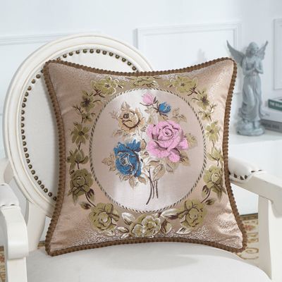 欧式抱枕沙发靠垫套客厅卧室汽车大靠背靠枕腰靠枕可选含芯超值