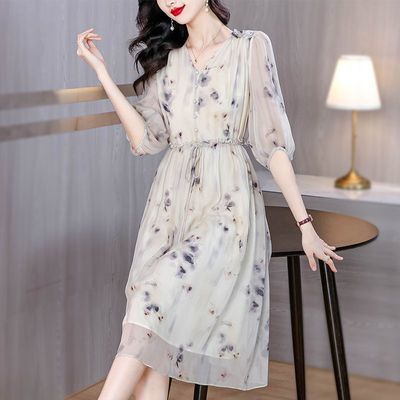 ���ڲ������黨��˿ɣ��˿����ȹ��2026�¿���ɴ��������ӡ��ˮī��Ⱦ����ȹ 158Ԫ