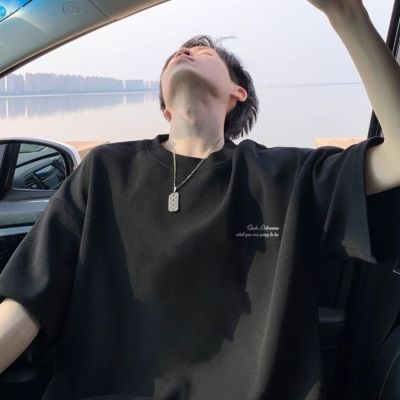 夏季新款潮牌高级感短袖oversize美式重磅2026t恤男女打底上衣