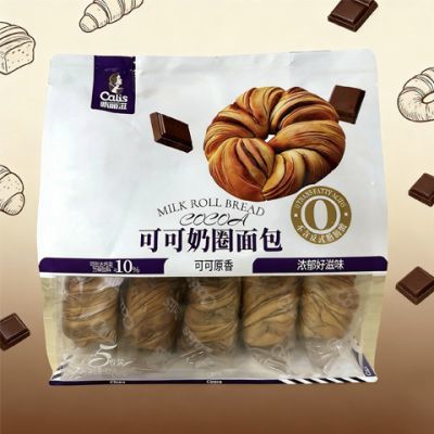 咔丽滋可可奶圈面包正品早餐宵夜充饥健康休闲零食爆款