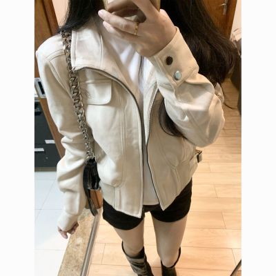 美式复古仿麂皮绒外套女2026春新款小个子洋气修身巨好看机车夹克