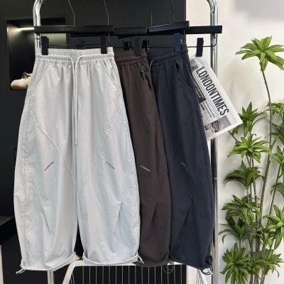 【水洗100%棉】男女童裤子2026春夏薄款中大童透气百搭休闲裤工装【7天内发货】