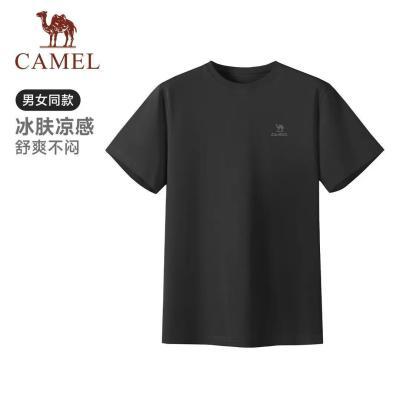 【骆驼】运动T恤短袖男女同款冰感2026夏季新款速干抗菌防晒休闲体恤