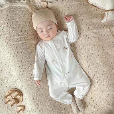 四季棉衣连体衣婴儿长袖哈衣宝宝透气网眼衣服新生儿衣服卡通爬服