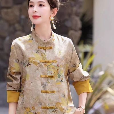 2026爆款新中式外套女装国风超火盘扣春秋上衣唐装薄款【7天内发货】