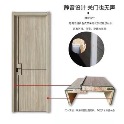 定制碳晶木门生态烤漆门实木复合门室内隔音门卧室门套装门门套