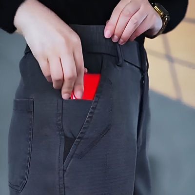 男士休闲裤新款百搭抗皱宽松显瘦韩版潮流时尚多巴胺中年长裤子