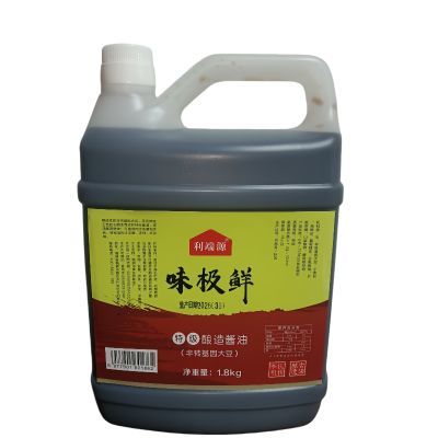特级味极鲜酿造酱油生抽1.8kg大桶家用正品炒菜凉拌利端源味极鲜优惠商品图片