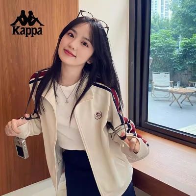 【Kappa】卡帕背靠背运动外套女2026新款秋季撞色开衫卫衣女款上衣潮优惠商品图片