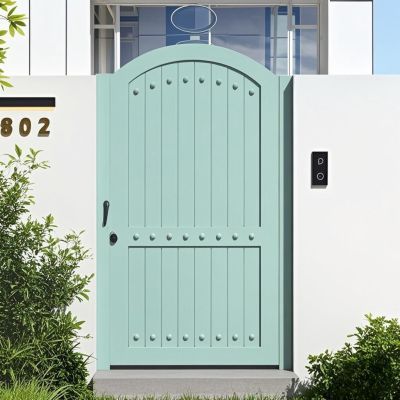 铝合金庭院门单对开铁艺大门户外花园别墅院门不锈钢铝艺院子大门