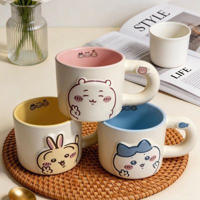 Chiikawa吉伊卡哇同款马克杯吉伊小八乌萨奇可爱陶瓷杯咖啡牛奶杯