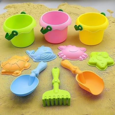 宝宝耐摔无异味环保软胶沙滩玩具套装婴幼儿沙滩挖沙玩婴幼儿玩具