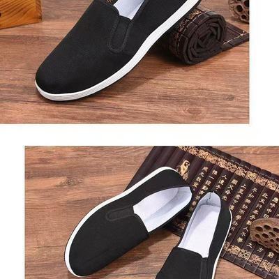 黑色棉布休闲老北京布鞋