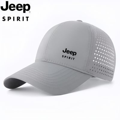 JEEP吉普速干棒球帽夏季网眼男士遮阳太阳透气防晒鸭舌帽子多巴胺