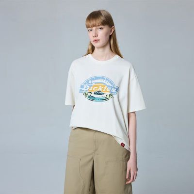 ���ڲ�������Dickies�� ��Ůͬ�����ӡ������Ȥζ�ٴ�Բ�����t�� DK0A88AW 79.9Ԫ