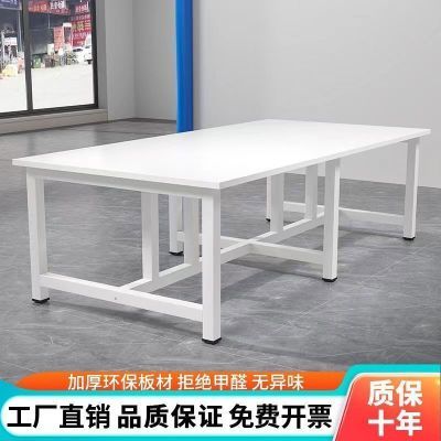 工作台双层工厂桌打包台长方形包装会议桌裁剪台仓库打包台包装桌