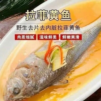 拉菲黄鱼1.5斤整条开背腌制冷冻半成品水产酒店宴席用大黄鱼优惠商品图片