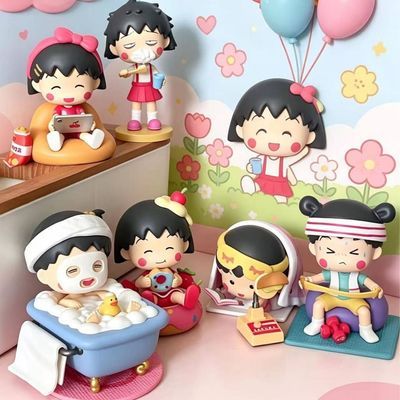 樱桃小丸子盲盒手办 日常系列潮玩摆件 女生生日礼物学生桌面装饰