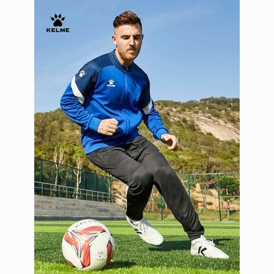 【KELME】卡尔美运动外套男健身长袖春足球训练出场服童跑步针织夹克优惠商品图片