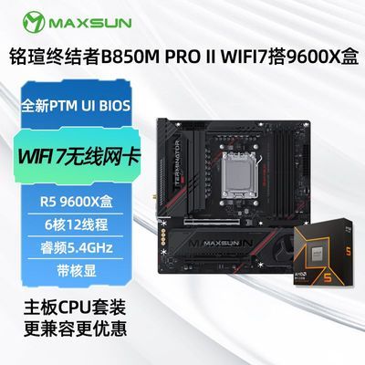 ���ڲ��������u�ս���B850M PRO II WIFI7��������+AMD R5 9600X����CPU��װ 1969Ԫ