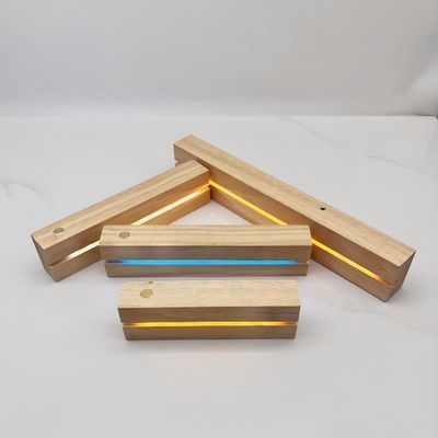 定制网红锤子琉璃玻璃画七彩底座礼物发光充电底座