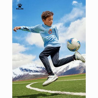 【KELME】卡尔美2025秋新款男童半高领卫衣半拉链足球训练长袖套头衫