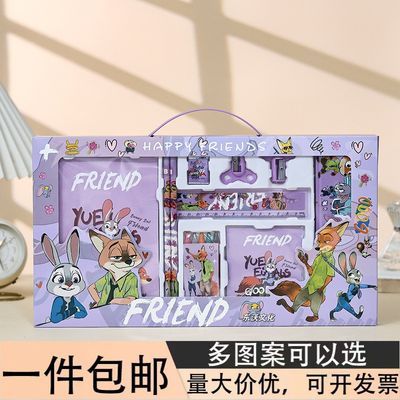 六一卡通手提文具套装礼盒开学礼品幼儿园奖品儿童创意奖励礼物用