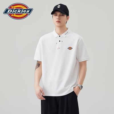 【Dickies】男士刺绣polo衫夏季痞帅高级感美式百搭2026新款上衣优惠商品图片