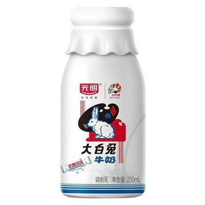 【光明】牛奶风味大白兔牛奶一整箱24瓶常温发货,当月新日期