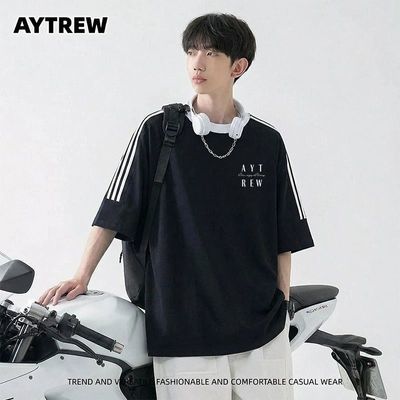 ���ڲ�����AYTREW��ʽƴ�������ܲ������ļ���Ů�����¿�oversize�ٴ�t�� 21.8Ԫ
